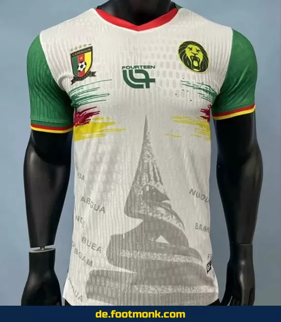 Authentisches Kamerun Heimtrikot 2025/2026 – Weißes Fußballtrikot Herren/Damen/Kinder | Nike/Adidas | Personalisierbar | Günstig online kaufen