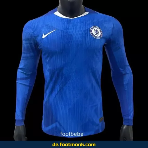 Chelsea Heimtrikot 2025/2026 – Langarm in Blau | Offizielles Vereinstrikot für Herren | Fußballtrikots günstig online kaufen | Authentisches Nike/Adidas Trikot | Personalisierbar mit Nummer & Name