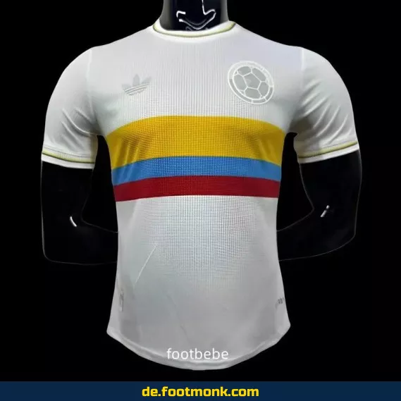 Fußballtrikot Kolumbien 2024/2025 100 Jahre Weiß – Authentisches Herren Trikot – Günstig online kaufen