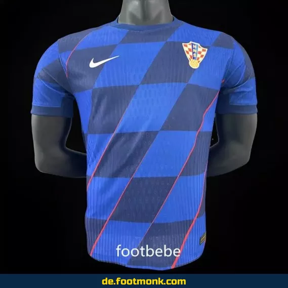 Kroatien Auswärtstrikot 2024 blau – Offizielles Fußballtrikot | Herren, Damen & Kinder | Nike/Adidas | Personalisierbar