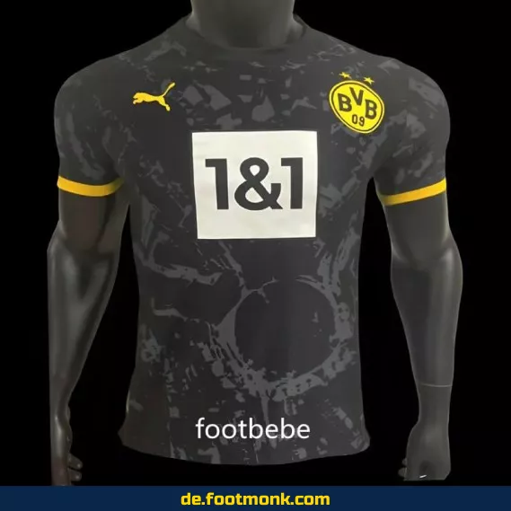 BVB Auswärtstrikot 2023/2024 – Offizielles Borussia Dortmund Fußballtrikot (Herren/Damen/Kinder) – Schwarz – Günstig online kaufen | Personalisierbar mit Name & Nummer