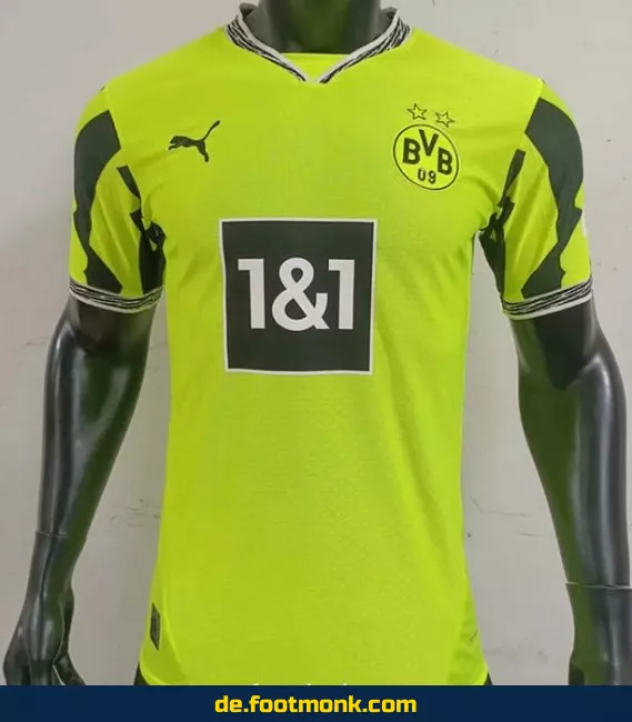 Borussia Dortmund Heimtrikot 2025/2026 – Fluo Grün – Fußballtrikot Herren/Damen/Kinder – Authentisches Vereinstrikot – Bundesliga Trikot – Nike/Adidas – Personalisierbar mit Nummer & Name