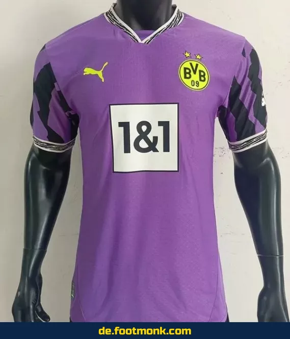 BVB Heimtrikot 2025/2026 – Offizielles Dortmund Trikot in Lila | Fußballtrikot Herren/Damen/Kinder | Nike/Adidas | Personalisierbar mit Nummer & Name