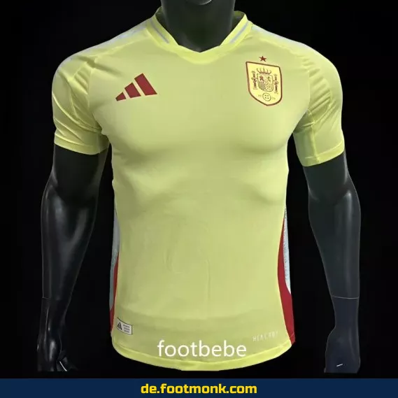 Spanien Auswärtstrikot EM 2024 Gelb - Offizielles Fußballtrikot Herren/Damen/Kinder | Günstige Fussballtrikots online kaufen