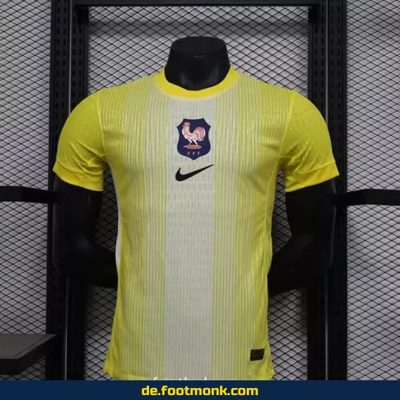 Frankreich Torwart-Trikot 2025 – Gelbes Fußballtrikot für Herren – Authentisches EM Trikot – Nike/Adidas Torwarttrikot – Fussballtrikots günstig online kaufen