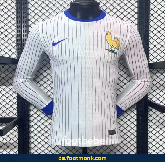 Frankreich EM 2024 Auswärtstrikot Langarm – Authentisches Fußballtrikot
