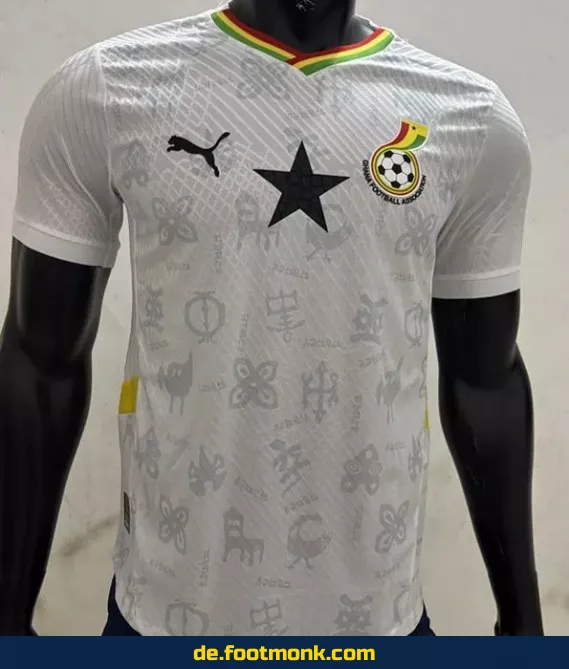 Ghana Heimtrikot 2024/2025 Weiß – Authentisches Fußballtrikot Herren/Damen/Kinder | Nike/Adidas | Personalisierbar