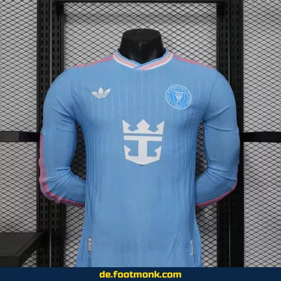 Inter Miami CF Drittes Trikot 2025/2026 Langarm – Authentisches Fußballtrikot Herren/Damen/Kinder | Nike/Adidas Vereinstrikot | Personalisierbar mit Nummer & Name