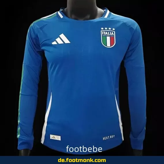 Offizielles Italien Heimtrikot EM 2024 Langarm – Fußballtrikot Herren & Damen | Authentisches Nike/Adidas Trikot | Fussballtrikots günstig kaufen