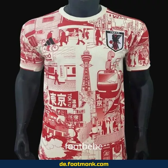 Japan Fußballtrikot 2023/2024 Weiß-Rot – Authentisches Fußballtrikot Herren/Damen/Kinder | Günstige Fussballtrikots online kaufen