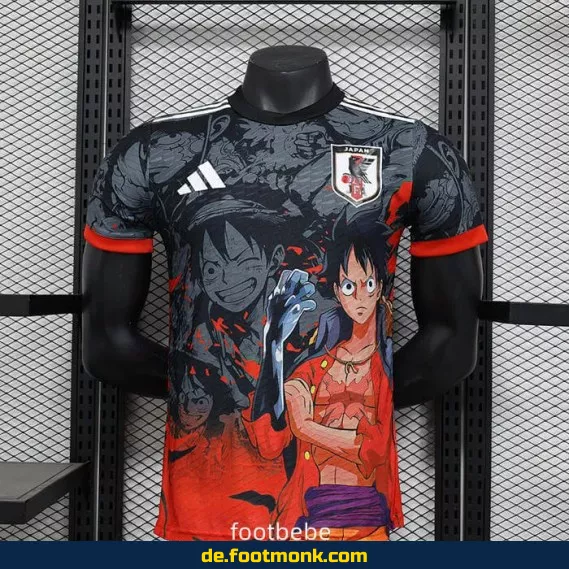 Japan Fußballtrikot 2024/2025 Monkey D. Luffy – Authentisches Fussballtrikot Herren/Damen/Kinder – Günstige Vereinstrikots & Personalisierte Optionen