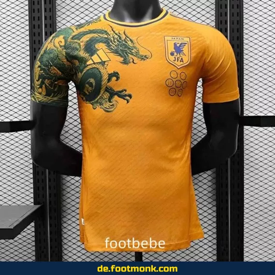Japan 2024 Dragon Gelb Fußballtrikot – Authentisches Matchtrikot für Herren, Damen & Kinder | Günstige Fussballtrikots online kaufen
