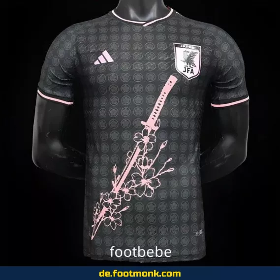 Japan 2024 Fußballtrikot – Pflaumenblüte & schwarzes Schwert | Authentisches Fussballtrikot für Herren & Damen | Günstige Vereinstrikots online kaufen