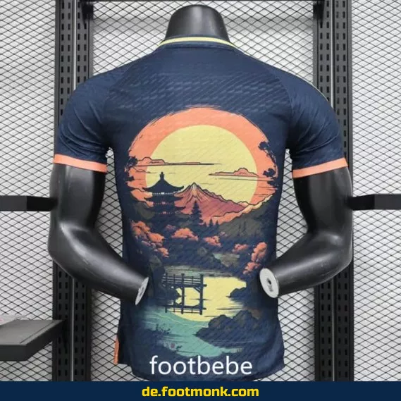 Japan 2024 Fußballtrikot – Original Design mit Ölmalerei-Motiv