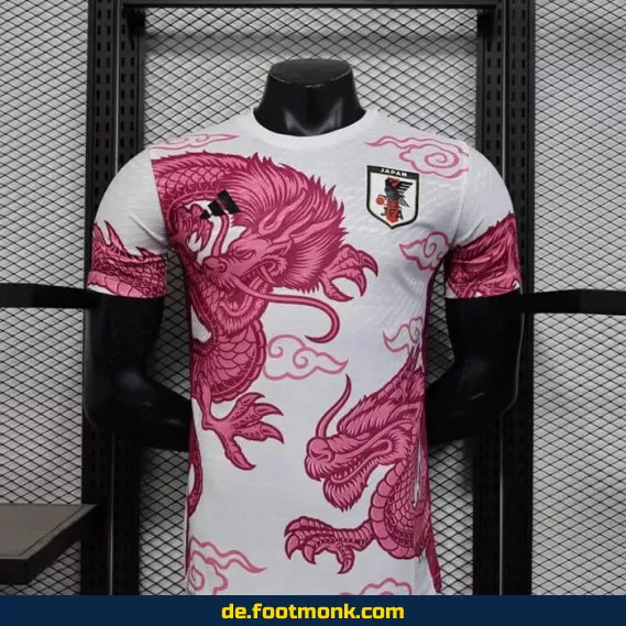 Japan Fußballtrikot 2025/2026 Dragon Rot – Authentisches Matchtrikot | Herren, Damen & Kinder | Personalisierbar | Nike/Adidas | Bundesliga & WM Stil