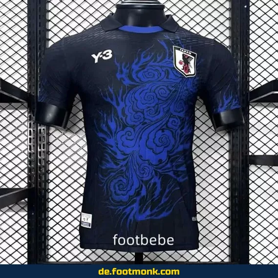 Japan Y3 Matchtrikot 2024 – Limitierte Sonderedition in Schwarz & Blau | Fußballtrikot Herren/Damen | Authentisches Vereinstrikot | Adidas/Nike | Personalisierbar
