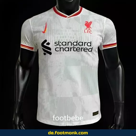 Liverpool FC Trikot 2024/2025 Drittes Trikot Weiß – Authentisches Fußballtrikot Herren/Damen/Kinder | Nike/Adidas | Personalisierbar mit Nummer & Name