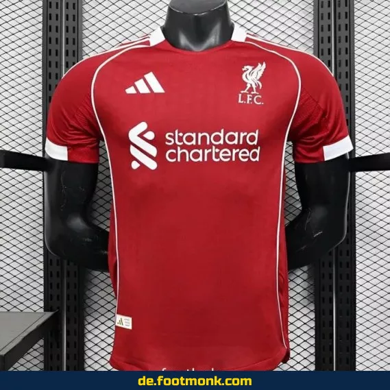 Liverpool Heimtrikot 2025/2026 – Offizielles Fußballtrikot Herren/Damen/Kinder | Authentisches Nike/Adidas Vereinstrikot | Personalisierbar mit Nummer & Name | Fußball-Bundesliga & WM/EM Kollektion