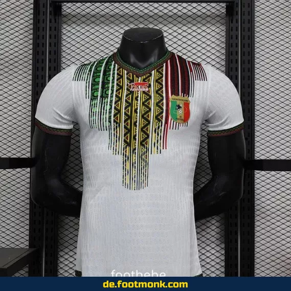Fußballtrikot Mali 2024/2025 Heim – Weiß | Authentisches Matchtrikot | Herren Damen Kinder | Personalisierbar | Fussballtrikots günstig online kaufen