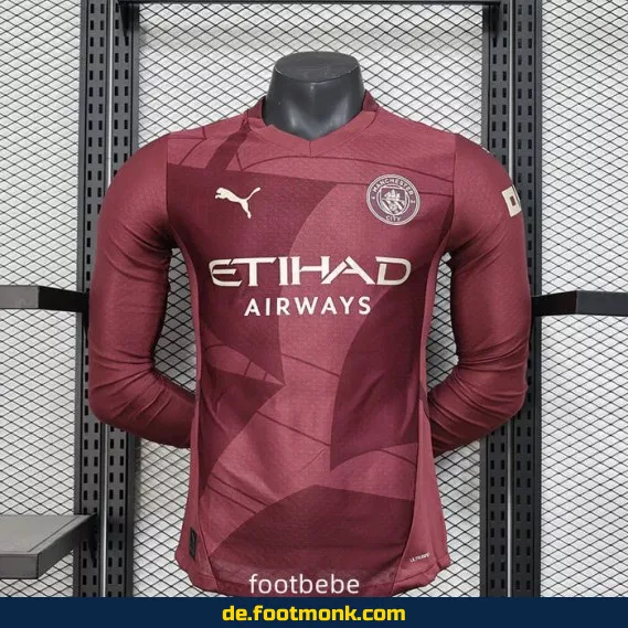 Manchester City 2024/2025 Drittes Trikot Langarm – Authentisches Fußballtrikot Herren/Damen/Kinder | Günstige Vereinstrikots | Nike/Adidas | Personalisierbar