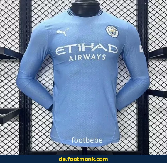 Manchester City Heimtrikot 2024/2025 Langarm – Authentisches Fußballtrikot für Herren | Günstig online kaufen | Nike Vereinstrikot | Personalisierbar mit Name & Nummer