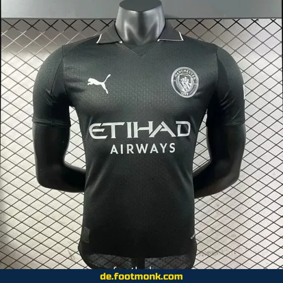 Manchester City Heimtrikot 2025/2026 – Herren Fußballtrikot schwarz | Authentisches Nike/Adidas Vereinstrikot | Personalisierbar mit Nummer & Name