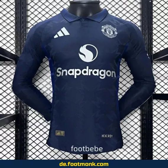 Manchester United Auswärtstrikot 2024/2025 Langarm – Authentisches Fußballtrikot Herren/Damen/Kinder | Günstige Vereinstrikots von Adidas/Nike | Personalisierbar mit Nummer & Name