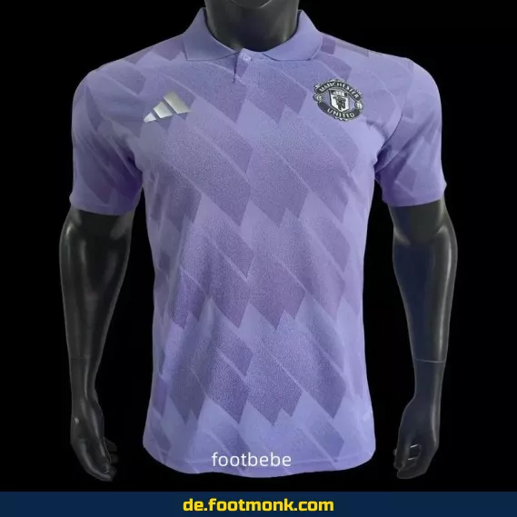 Manchester United 2025 Heimtrikot Polo Violet – Authentisches Fußballtrikot Herren/Damen/Kinder | Günstige Vereinstrikots von Adidas/Nike | Personalisierbar mit Nummer & Name