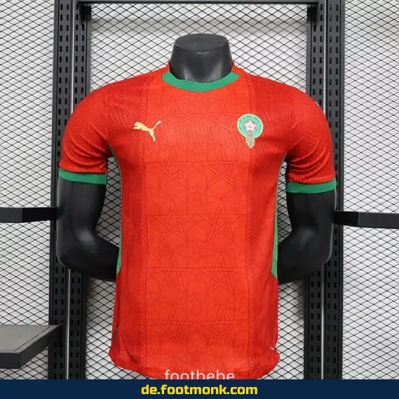 Marokko Heimtrikot 2024/2025 – Rot | Offizielles Fußballtrikot | Herren, Damen & Kinder | Fußballtrikots günstig online kaufen