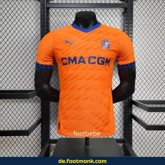 Orange Marseille Drittes Trikot 2024/2025 – Offizielles Herren Fußballtrikot | Günstige Vereinstrikots | Nike/Adidas | Personalisierbar mit Nummer & Name