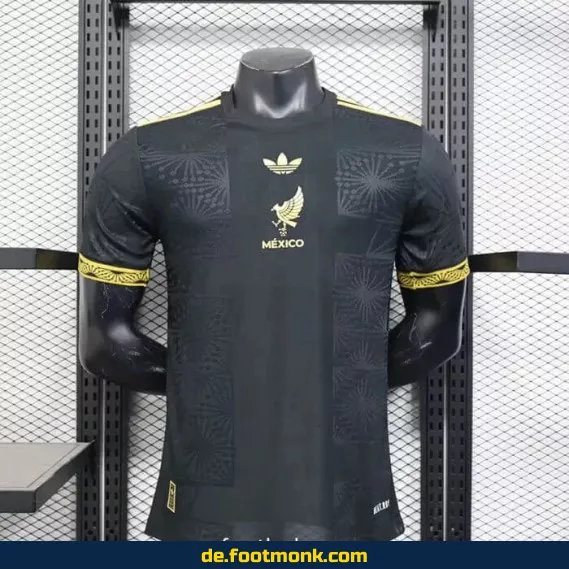 Mexiko Heimtrikot 2025/2026 Herren - Authentisches Fußballtrikot in Schwarz | Nike/Adidas | Personalisierbar