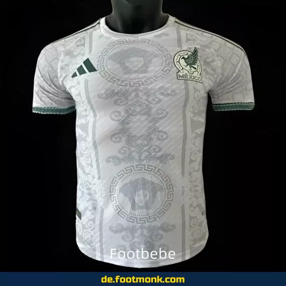 Authentisches Mexiko x Versace Fußballtrikot 2024 – Weiß | Limitierte Kollektion | Herren & Damen | Fußballtrikots günstig online kaufen