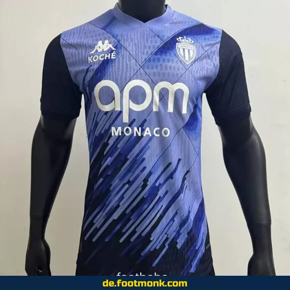 AS Monaco Heimtrikot 2025/2026 – Limitierte Sonderedition in Blau | Offiziell lizenziert | Herren, Damen & Kinder | Personalisierbar mit Name & Nummer