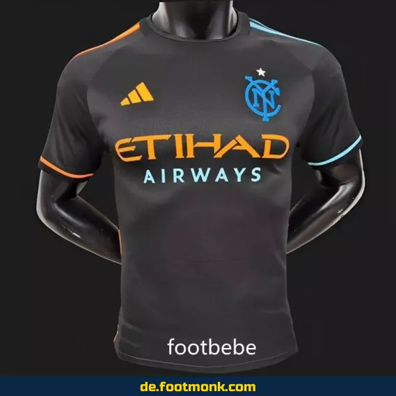 NYC Auswärtstrikot 2024/2025 – Herren Fußballtrikot Schwarz | Authentisches Vereinstrikot | Nike/Adidas | Personalisierbar
