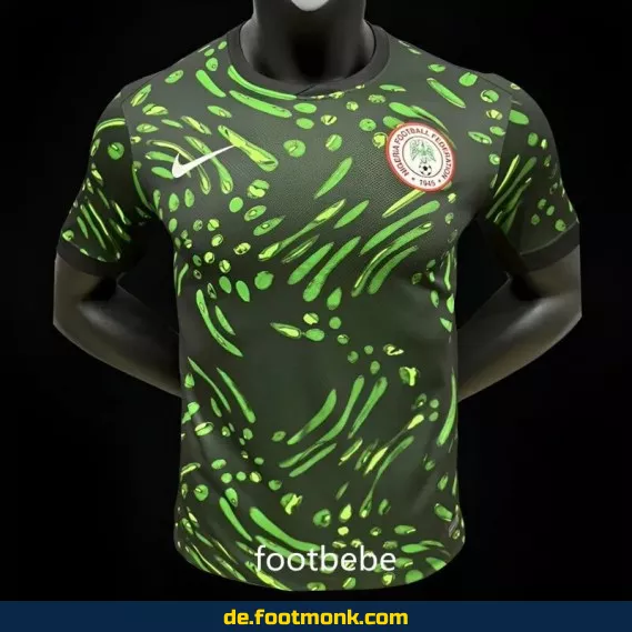 Nigria 2024 Heimtrikot Herren/Damen - Schwarz & Grün | Authentisches Fußballtrikot | Nike/Adidas | Günstig online kaufen