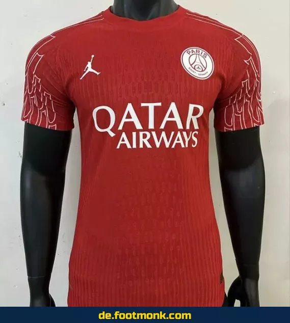 PSG Jordan Trainings-Trikot 2024/2025 Rot – Fußballtrikot Herren/Damen/Kinder | Authentisches Vereinstrikot | Nike Fussballtrikot günstig kaufen