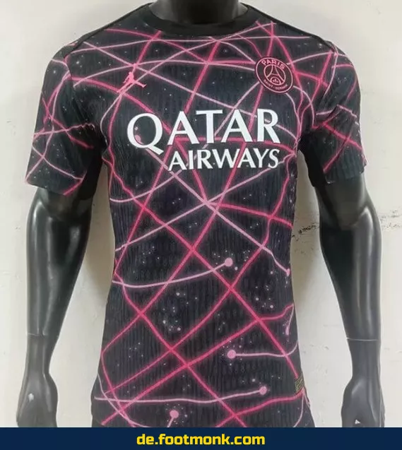 PSG Jordan Konzept Trikot 2025/2026 - Offizielles Fußballtrikot Herren/Damen/Kinder - Authentisches Vereinstrikot Nike - Schwarz - Fußballtrikot personalisierbar mit Nummer