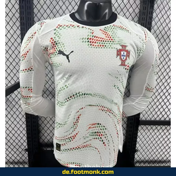 Portugal Heimtrikot 2024/2025 Langarm – Authentisches Fußballtrikot Herren/Damen/Kinder | Nike/Adidas | Personalisierbar mit Nummer & Name