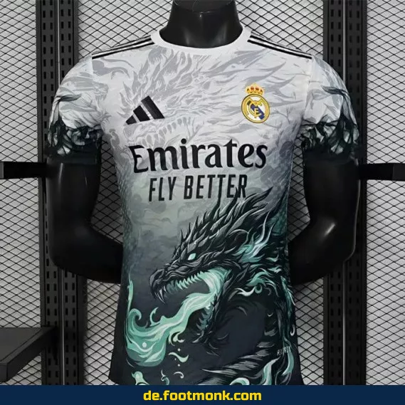 Real Madrid Heimtrikot 2024/2025 – Dragon Maléfique – Herren Fußballtrikot | Authentisches Vereinstrikot | Nike Fußballtrikot | Personalisierbar | Fussballtrikots günstig kaufen