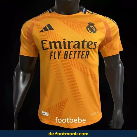 Real Madrid Heimtrikot 2024/2025 – Orange | Authentisches Fußballtrikot | Herren/Damen/Kinder | Nike Vereinstrikot | Fussballtrikots günstig kaufen | Personalisierbar