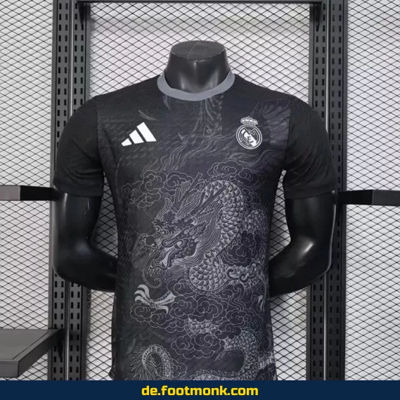 Real Madrid Dragon Noir Trikot 2025/2026 – Authentisches Fußballtrikot für Herren | Nike/Adidas | Personalisierbar mit Nummer & Name | Günstig online kaufen