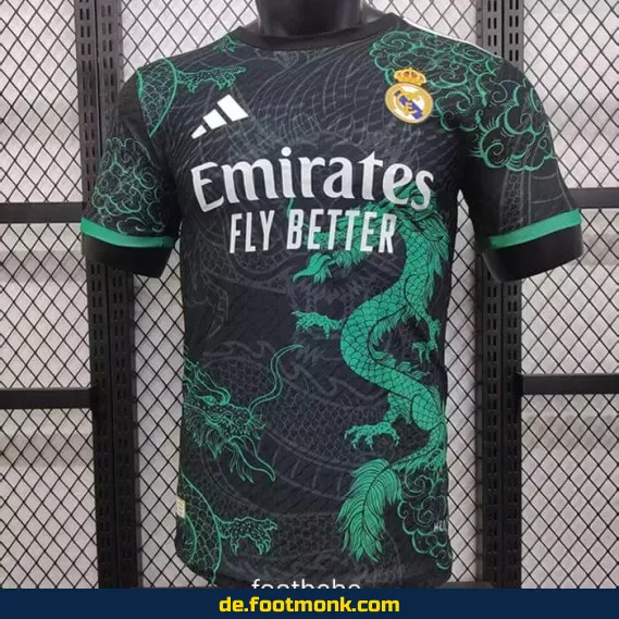 Real Madrid Heimtrikot 2025/2026 – Dragon Grün | Authentisches Fußballtrikot | Herren, Damen & Kinder | Nike Vereinstrikot | Personalisierbar mit Nummer & Name