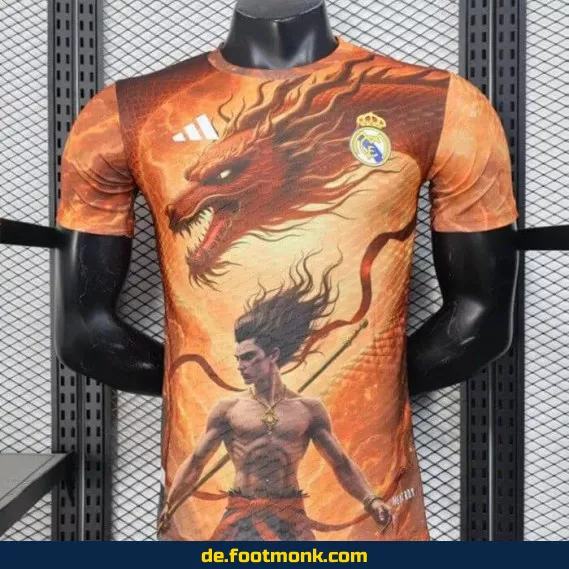 Real Madrid Heimtrikot 2025/2026 – Nezha Drachen Design | Authentisches Fußballtrikot für Herren, Damen & Kinder | Nike/Adidas Vereinstrikot | Personalisierbar mit Nummer & Name