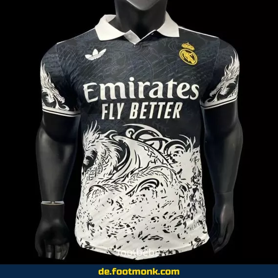 Real Madrid Dragon Concept Trikot 2025/2026 – Authentisches Fußballtrikot Herren/Damen/Kinder | Günstige Vereinstrikots | Nike/Adidas | Personalisierbar mit Nummer & Name