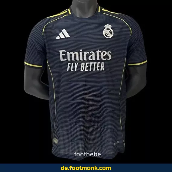 Real Madrid Auswärtstrikot 2025/2026 – Authentisches Fußballtrikot Herren/Damen/Kinder | Nike/Adidas | Personalisierbar mit Nummer & Name