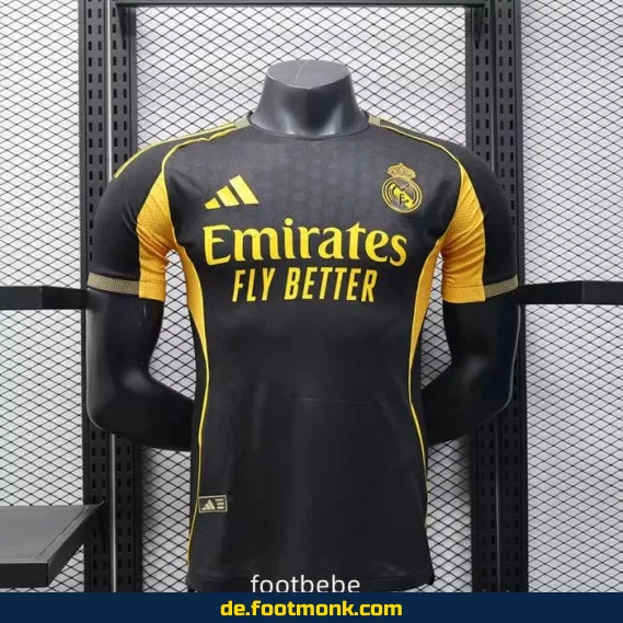 Real Madrid Heimtrikot 2025/2026 schwarz – Authentisches Fußballtrikot für Herren | Nike Vereinstrikot | Personalisierbar