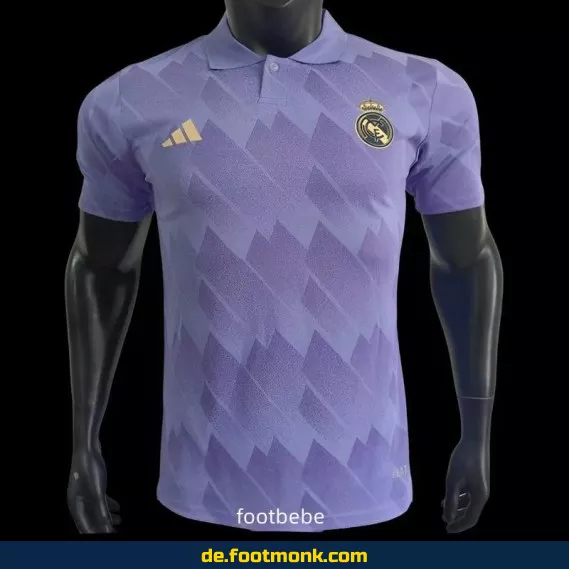 Real Madrid Heimtrikot 2025 Herren – Authentisches Polo Violet Fußballtrikot von Adidas | Personalisierbar mit Nummer & Name | Günstige Fussballtrikots Online Kaufen