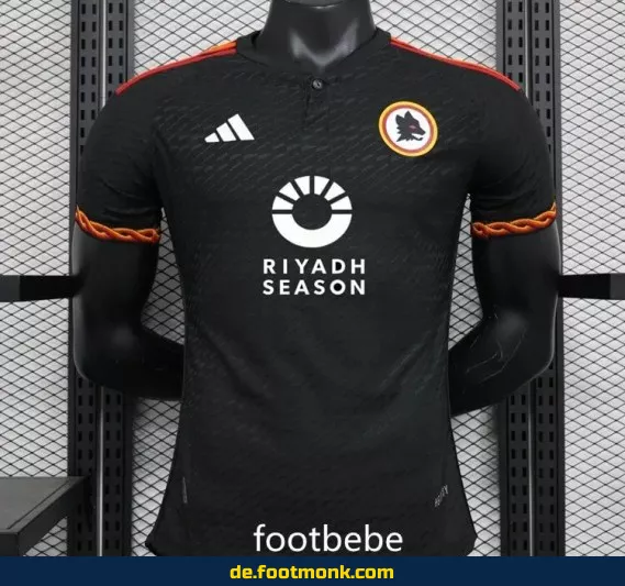 AS Roma Auswärtstrikot 2023/2024 – Offizielles Dritttrikot in Schwarz – Fußballtrikot Herren/Damen/Kinder – Jetzt günstig online kaufen | Nike Vereinsshirt | Personalisierbar mit Nummer & Name