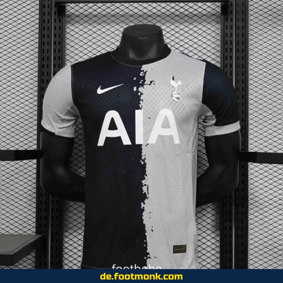 Tottenham Heimtrikot 2024/2025 – Herren/Damen/Kinder – Schwarz/Grau – Offiziell lizenziert – Fußballtrikot mit Personalisierungsoption – Nike/Adidas