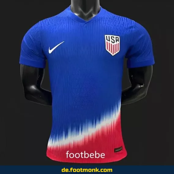 USA 2024 Heimtrikot – Blaue & Rote Sonderedition | Fußballtrikot Herren/Damen/Kinder | Authentisches Nike/Adidas Trikot | Personalisierbar mit Nummer & Name